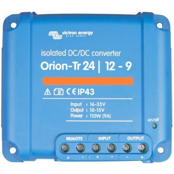 DC/DC omvormer-Tr 24/12- 9A (110W) geïsoleerd