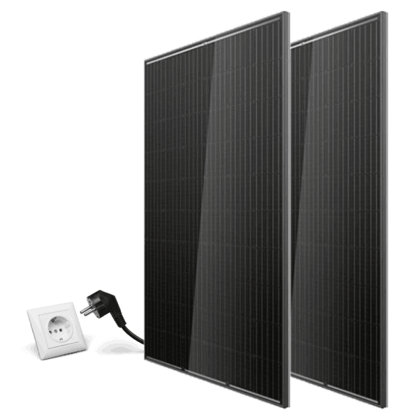 Plug and play zonnepanelen met stekker 2 panelen offgridcentrum.nl