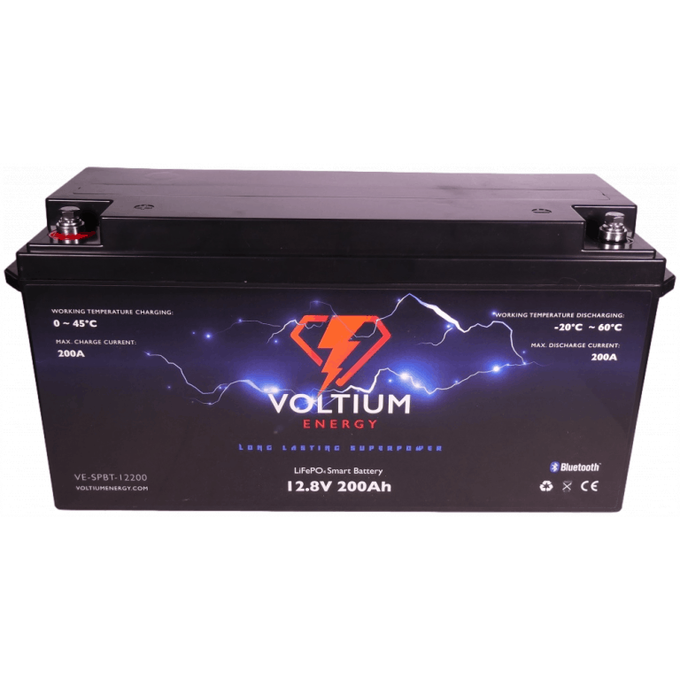 voltium 12,8v 200ah lithium batterij