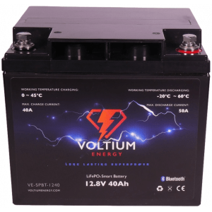 voltium 12,8v 40ah lithium batterij