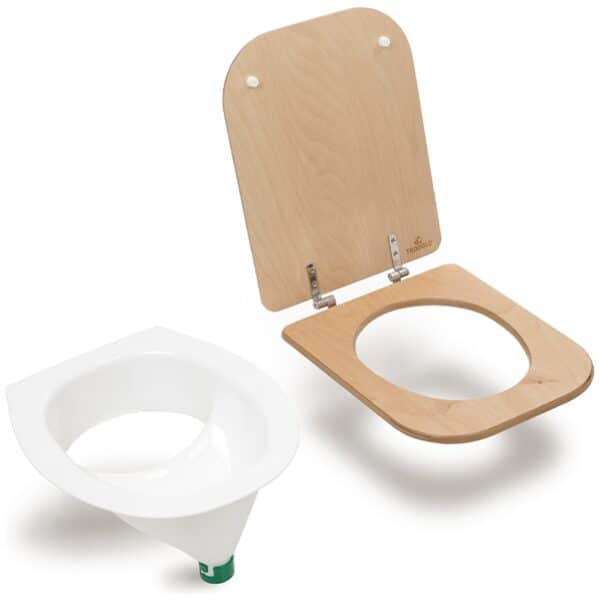 Urinescheider zelfbouw toilet