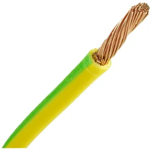Aardedraad B2CA 6mm - groen/geel - per meter
