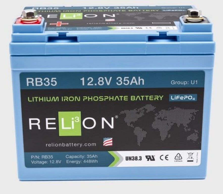 Relion RB 12V/35Ah LiFePO4 accu