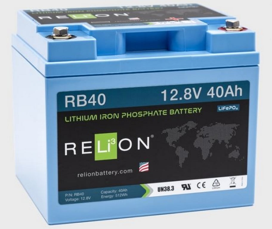 Relion RB 12V/40Ah LiFePO4 accu