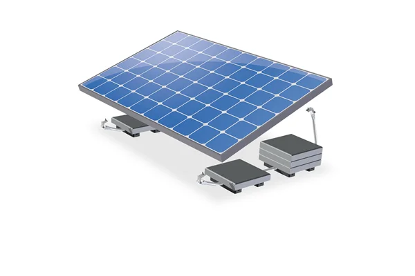 De valkbox 3 montage kit met zijn onderdelen. waaronder de steunstang en rubber steunvlakken. geschikt voor platte ondergrond en daken. goed alternatief voor de Flatfix Eco