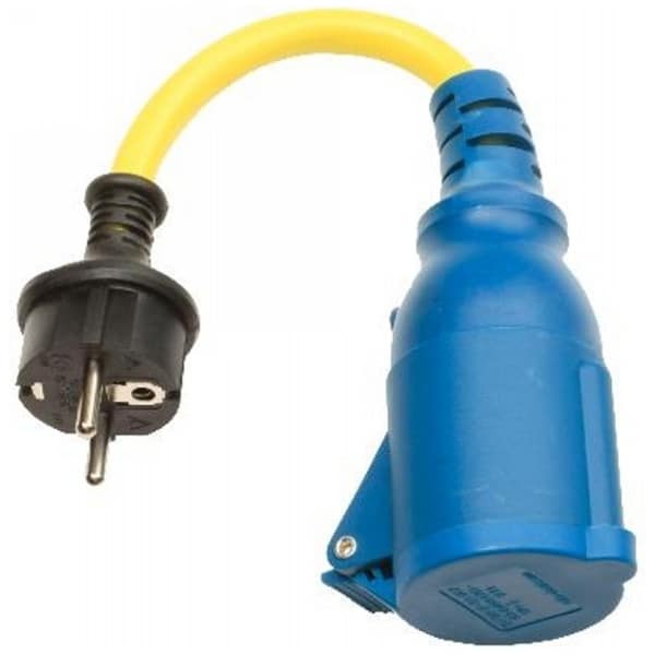 Verloopstekker 16A/250V Schuko/CEE