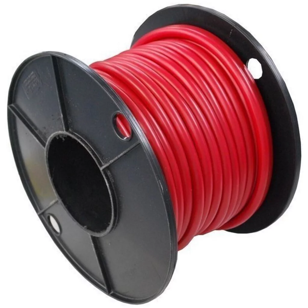 Accukabel  rood 6mm² rol van 100 meter