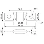 Deze <strong>LittelFuse 40A MIDI zekering (58V)</strong> is speciaal bedoeld voor systemen met een systeemspanning tussen 32V en 58V. MIDI is een modelaanduiding