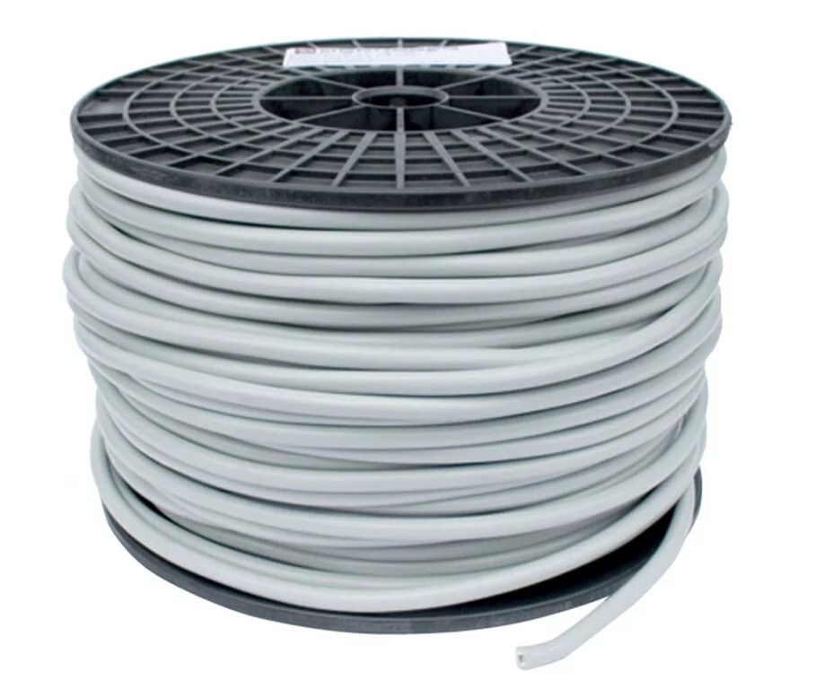 PVC kabel grijs HO5VV-F 2 x 1